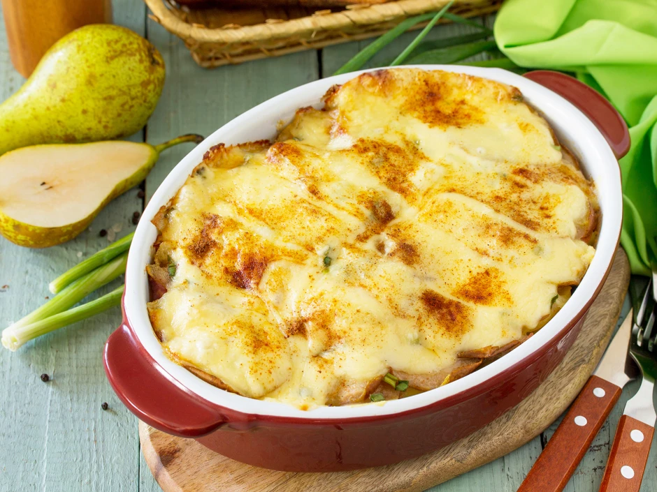 Birnen-Kartoffel-Gratin