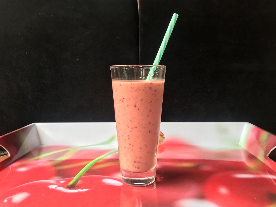 Zwetschge-Himbeer-Smoothie