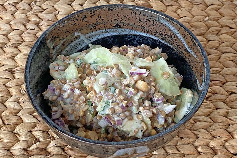 Linsen-Gurken-Salat