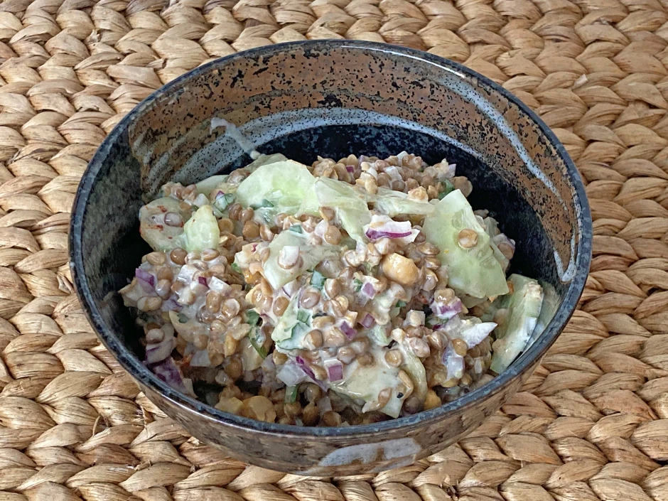 Linsen-Gurken-Salat