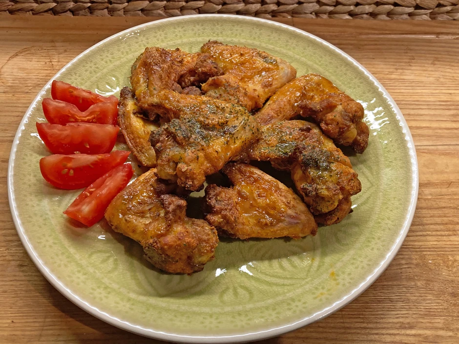Chicken Wings mit Honig-Senf-Glasur