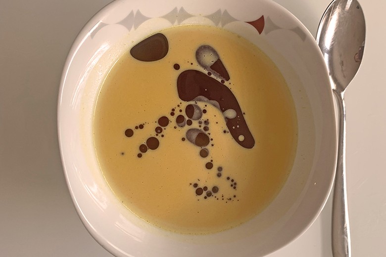 Einfache Kürbiscremesuppe