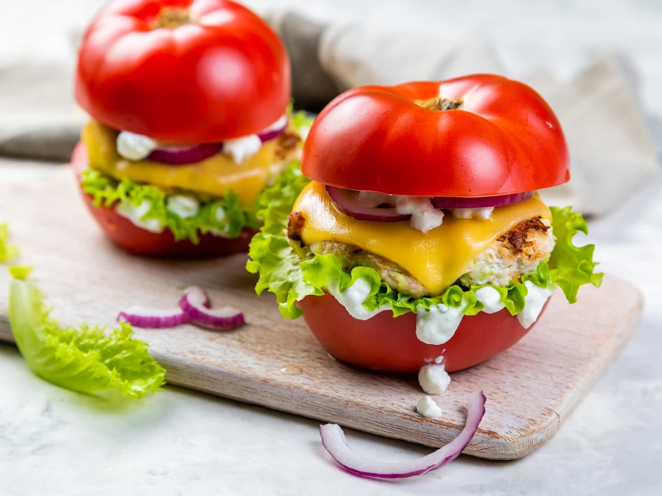 Tomatenburger Low Carb