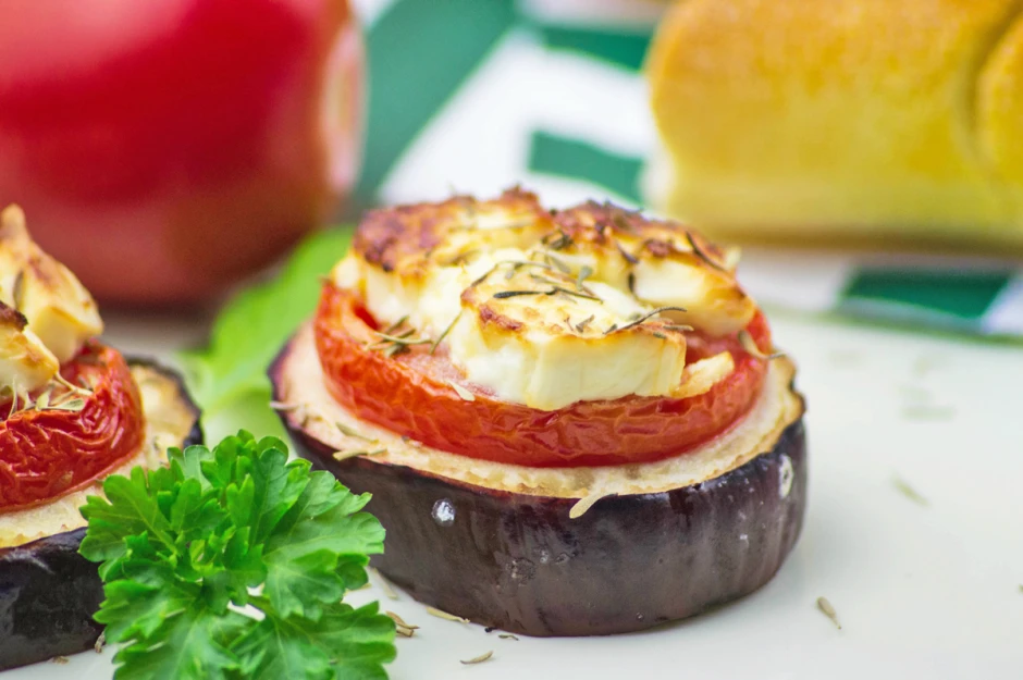 Aubergine mit Ziegenkäse auf französische Art