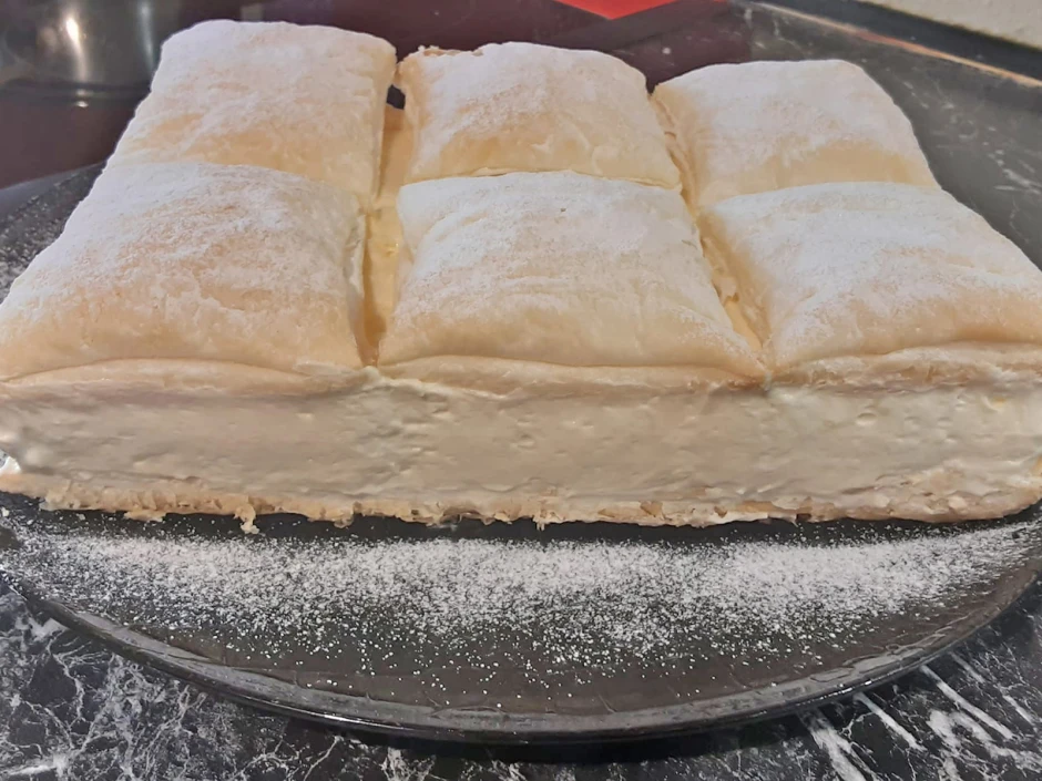 Pudding Creme Schnitte
