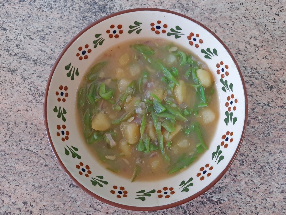 Fisolen Kartoffelsuppe nach Oma Ida