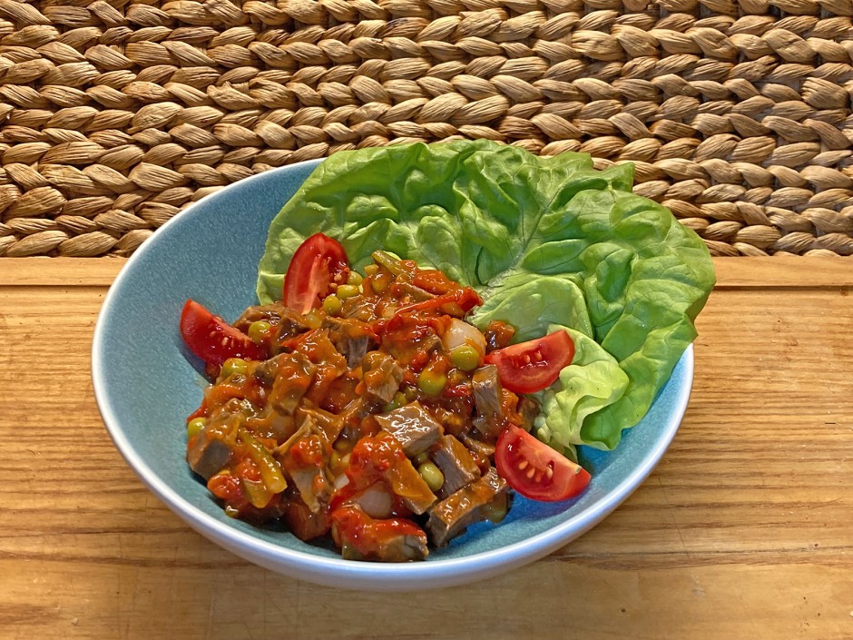 Feuriger Rindfleischsalat