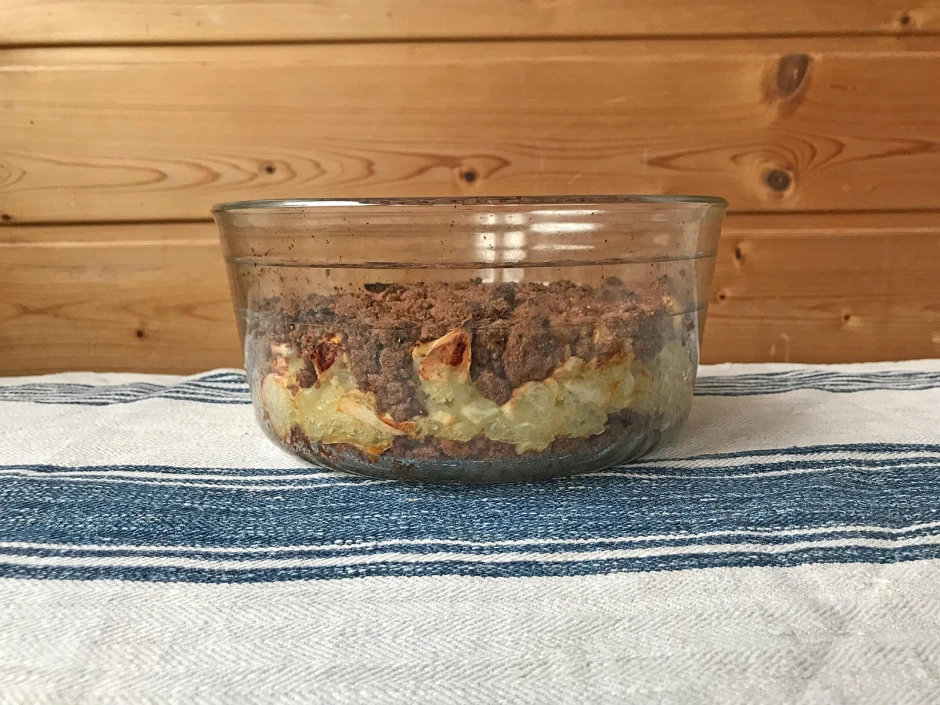 Schoko-Apfel-Crumble