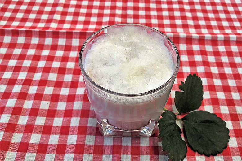 Erdbeermilch mit Likör