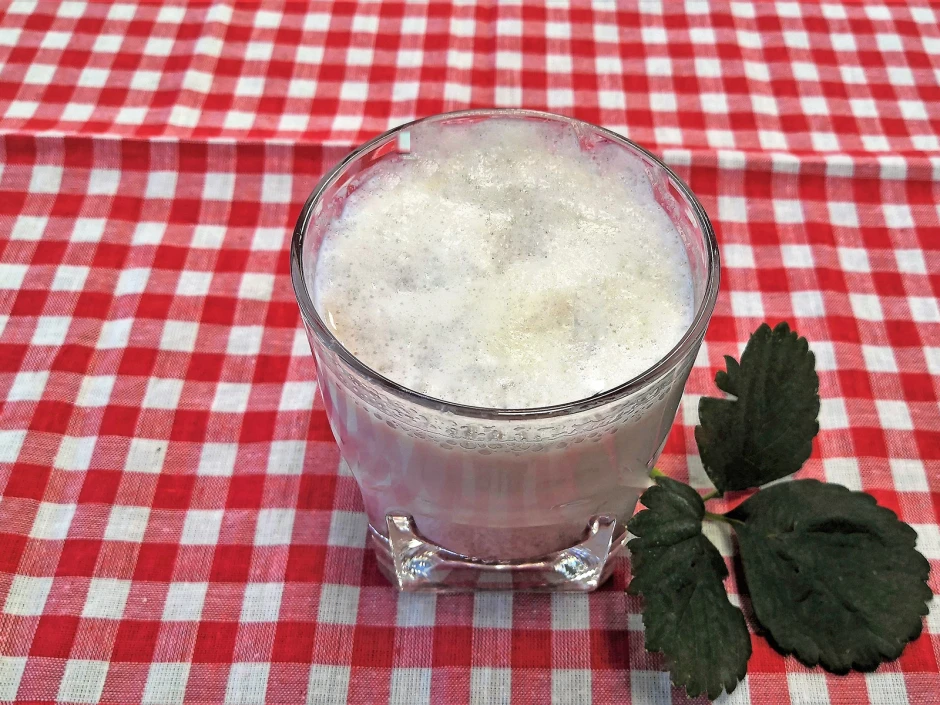 Erdbeermilch mit Likör