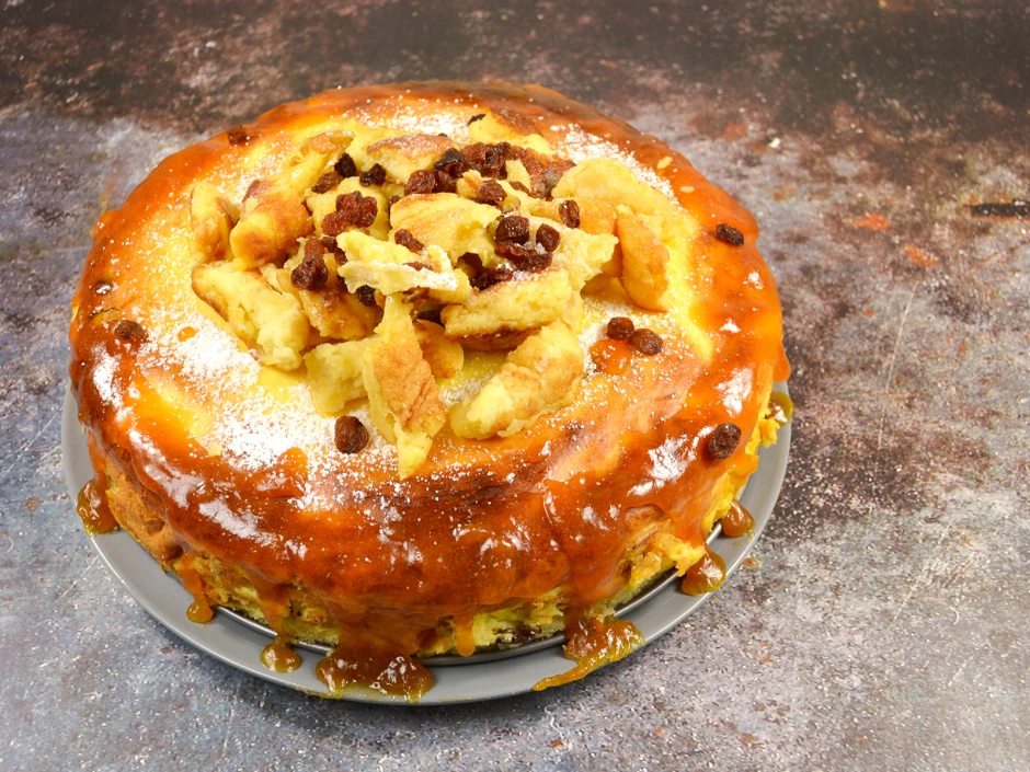 Kaiserschmarren Topfenkuchen