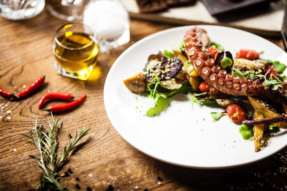 Kroatischer Salat vom Krakenfisch