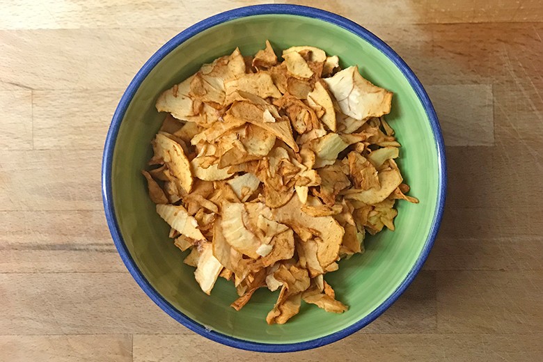 Knusprige Apfelchips