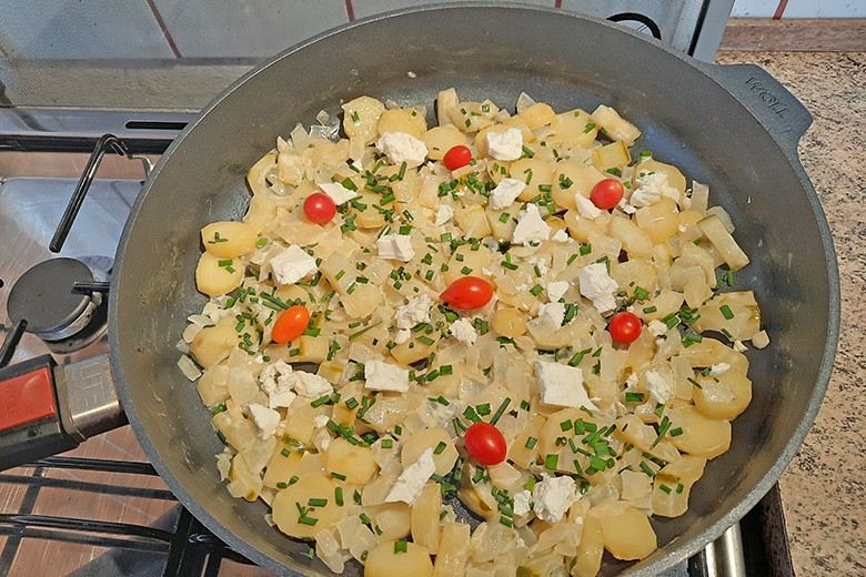 Kartoffel Gurken Pfanne