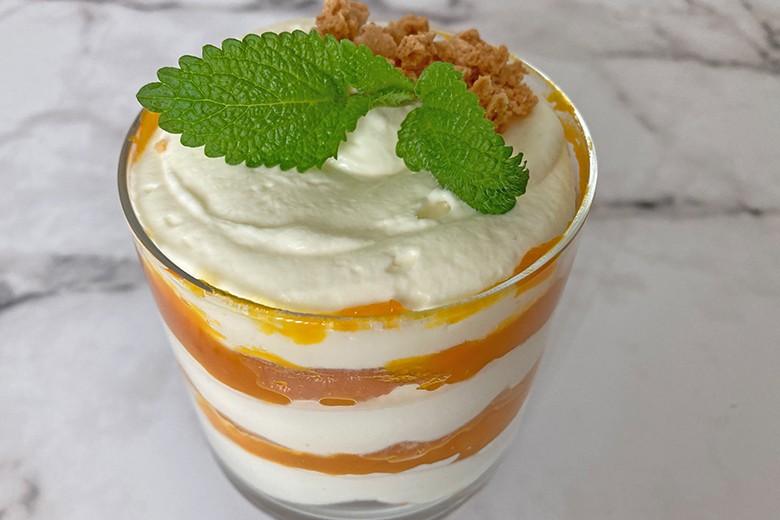 Kürbis-Schichtdessert