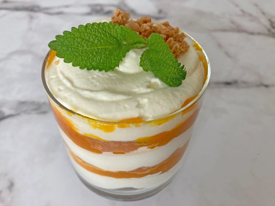 Kürbis-Schichtdessert
