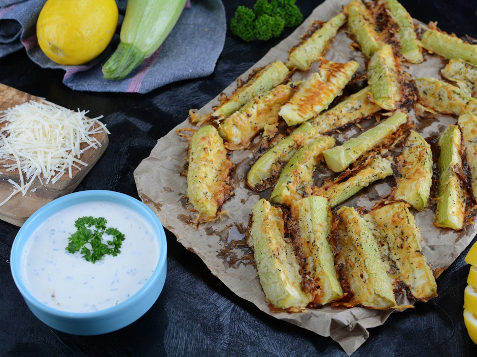 Zucchini-Wedges