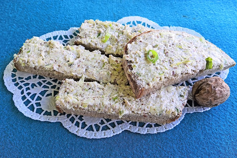 Lauchzwiebel Walnussaufstrich, vegan