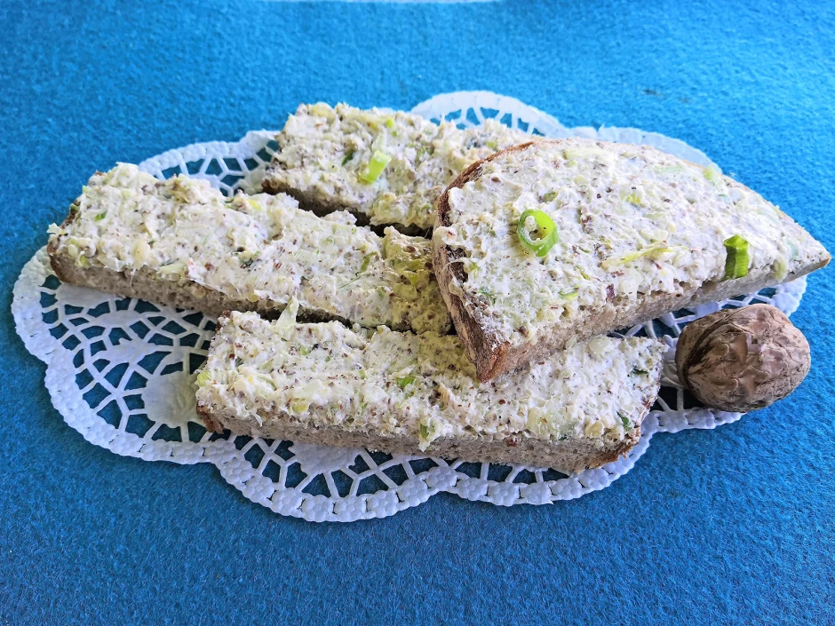 Lauchzwiebel Walnussaufstrich, vegan