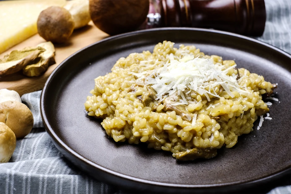 Risotto mit Steinpilzen und Parmesan