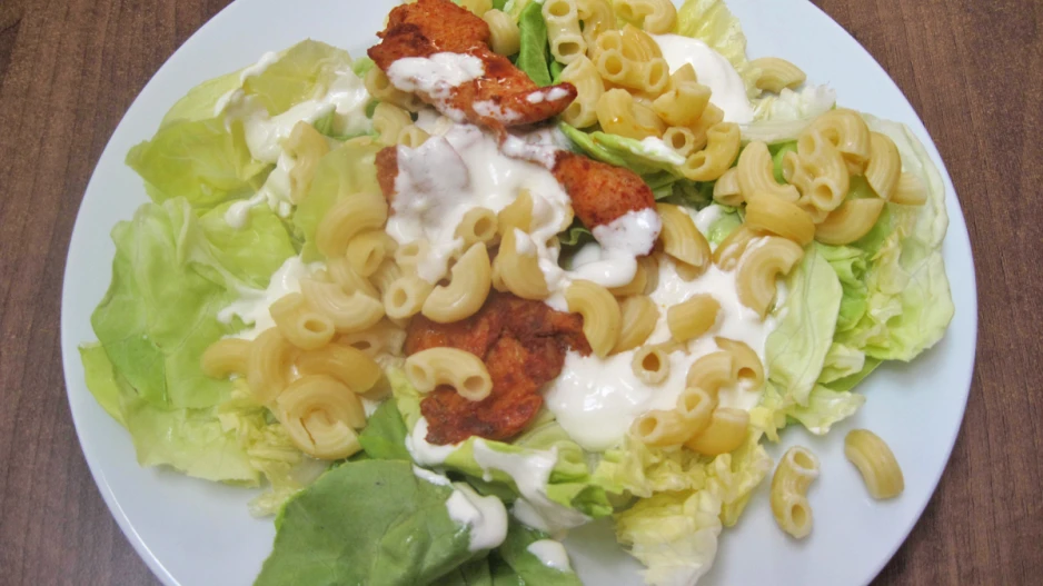 Wintersalat mit Putenstreifen