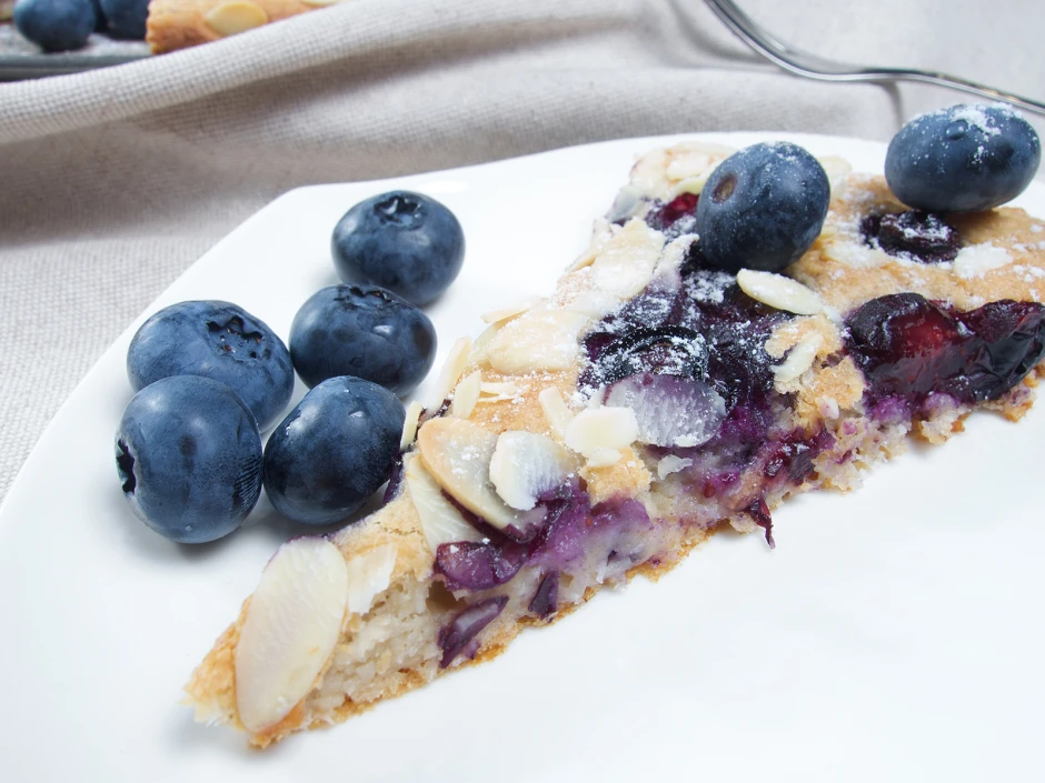 Low-Carb Heidelbeerkuchen
