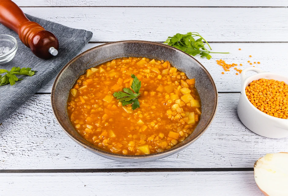 Linsensuppe mit Gemüse