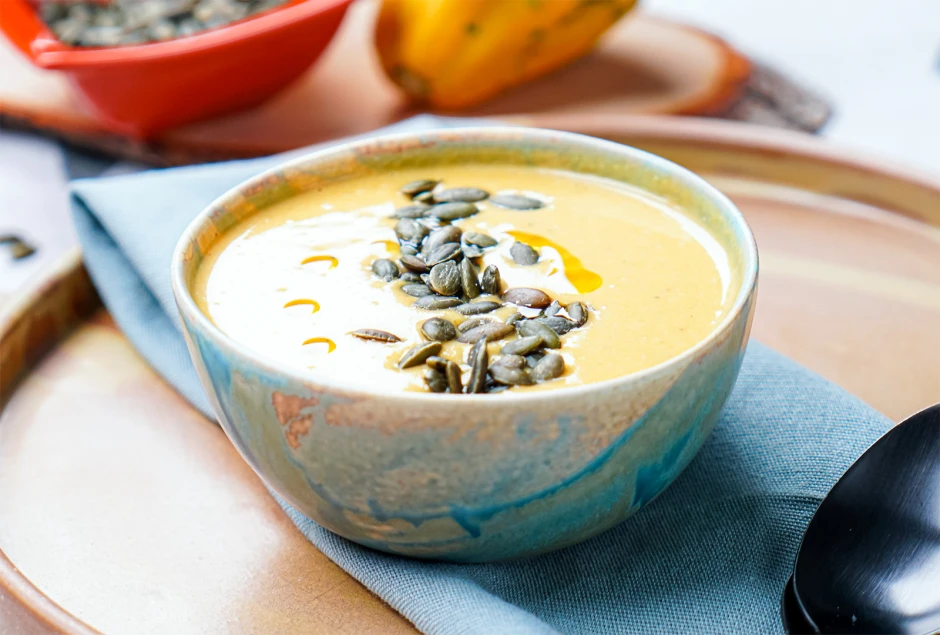 K&uuml;rbissuppe mit Butternut K&uuml;rbis