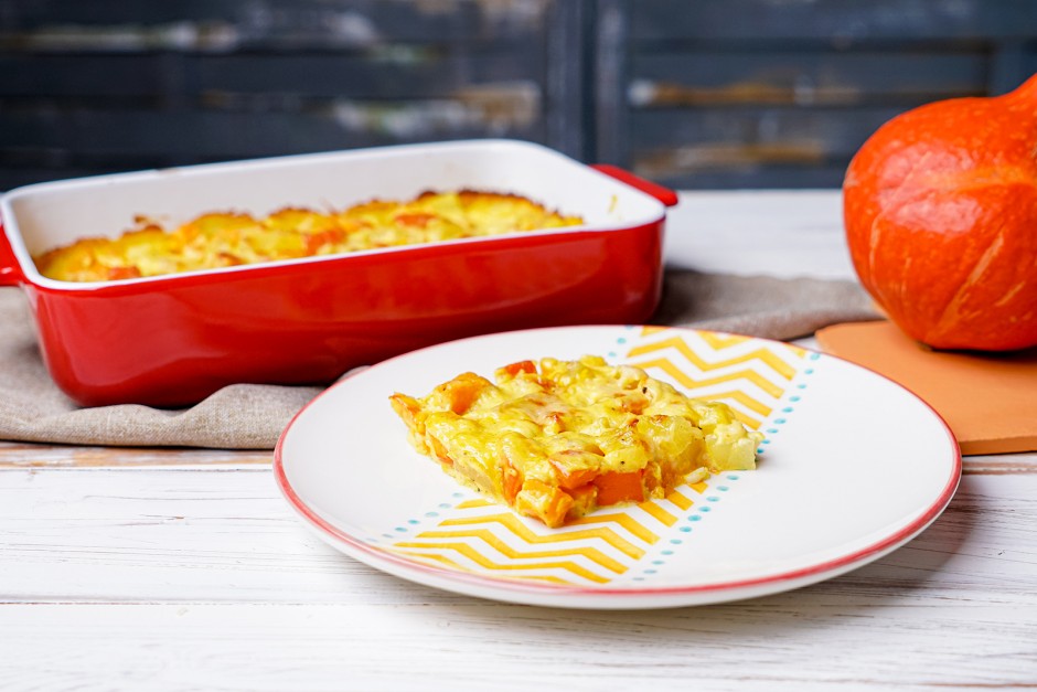 Kürbis - Kartoffel Gratin
