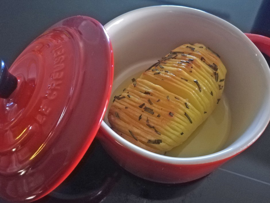 Gefächerte Rosmarinkartoffeln