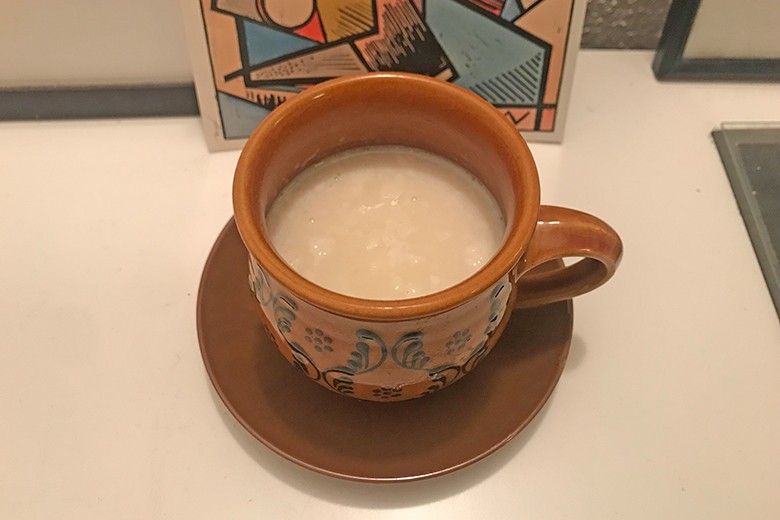 Trink-Grießkoch mit Amaretto