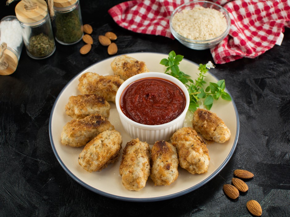 Low-Carb Karfiol-Käse-Nuggets