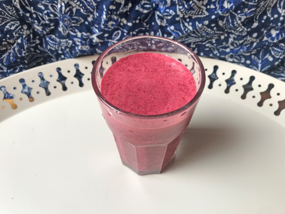 Rote Rüben-Latte mit Zimt und Pfeffer