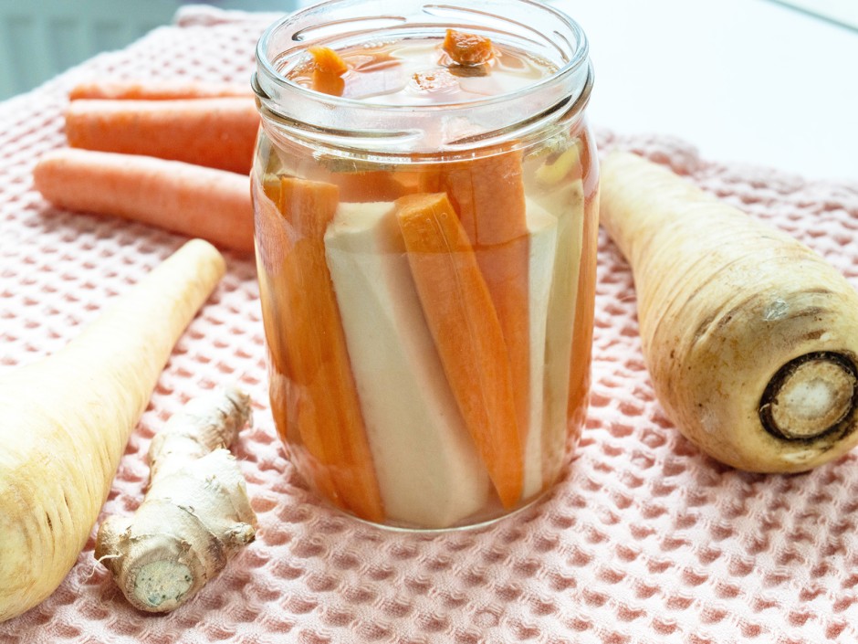 Fermentierte Pastinaken mit Karotten