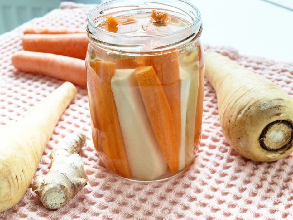 Fermentierte Pastinaken mit Karotten