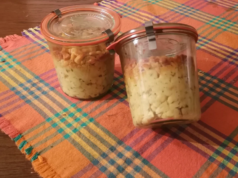 Semmelknödel im Glas
