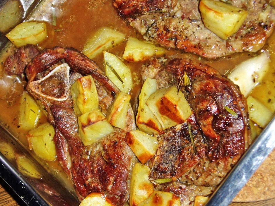 Lammbraten mit Kartoffel