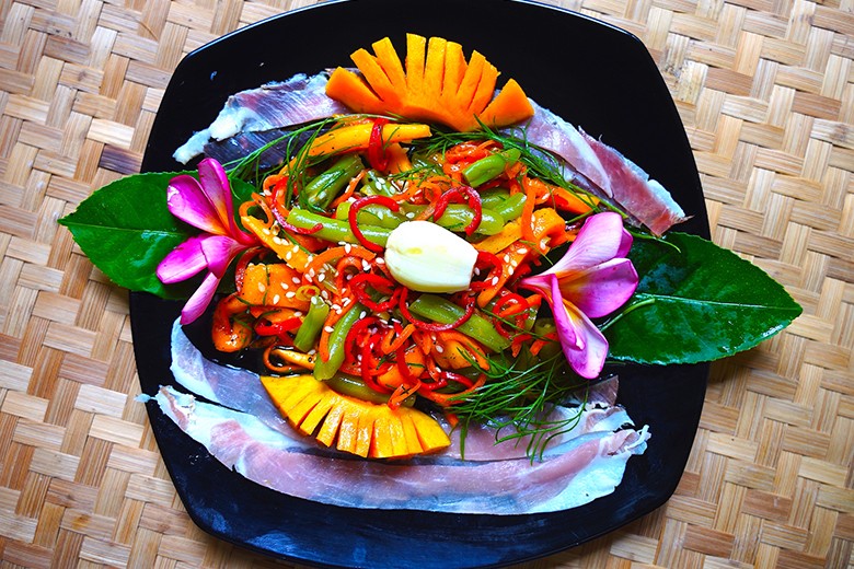 Exotischer Bohnensalat mit Mango alla Coco loco