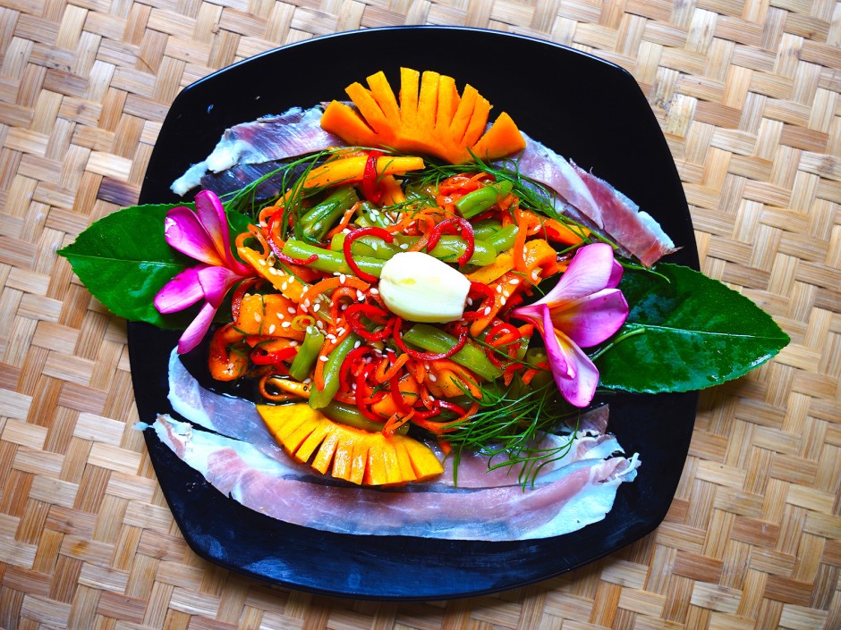 Exotischer Bohnensalat mit Mango alla Coco loco