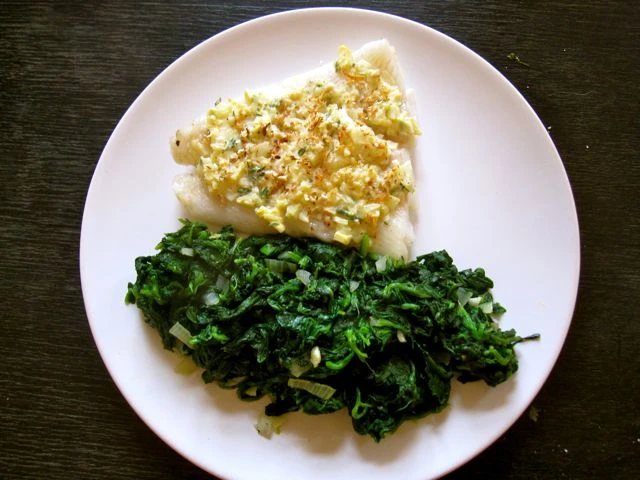 Heilbutt mit herrlicher Kruste
