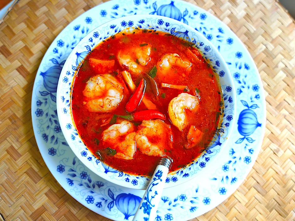 W&uuml;rzig-Scharfe Thailändische Garnelensuppe