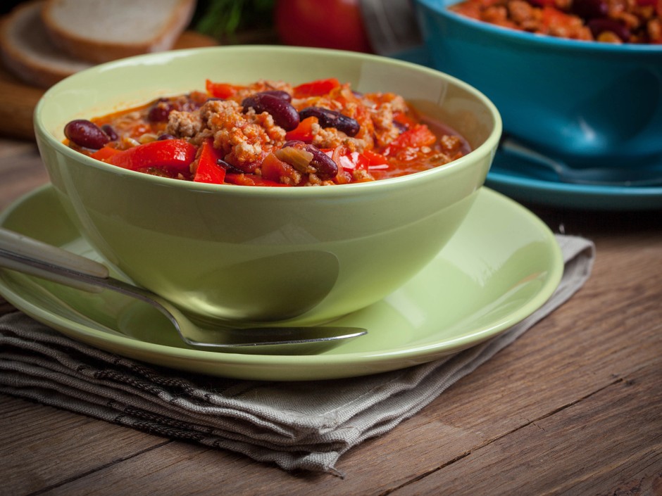 Bohnenpfanne mit Paprika - Rezept