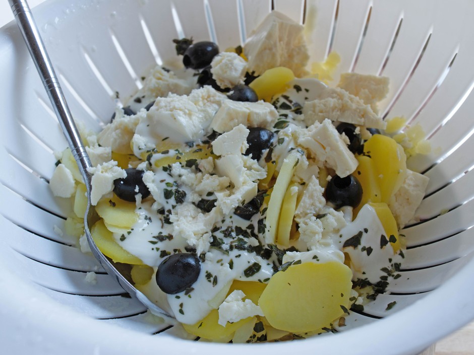 Kartoffelsalat auf griechische Art