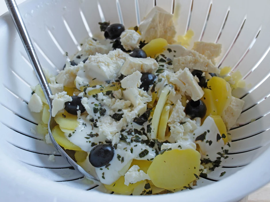 Kartoffelsalat auf griechische Art