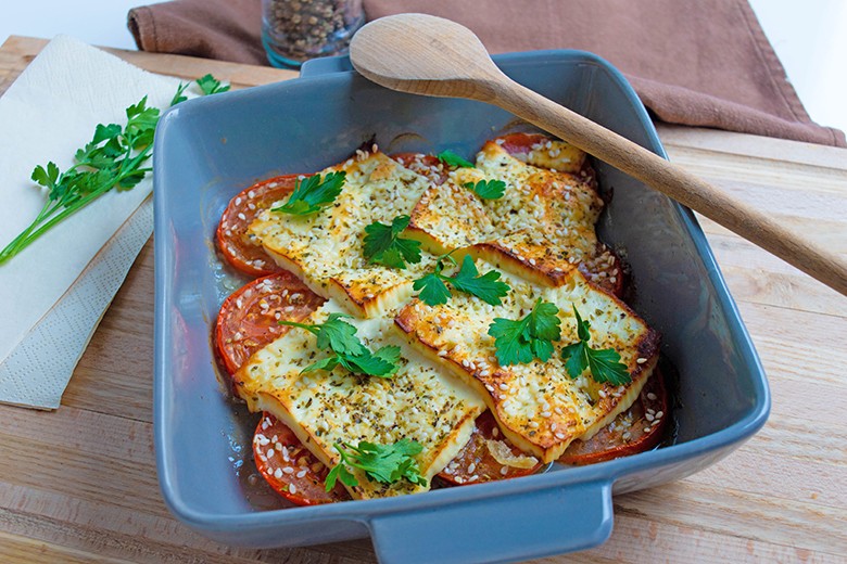 Feta mit Honig und Sesam