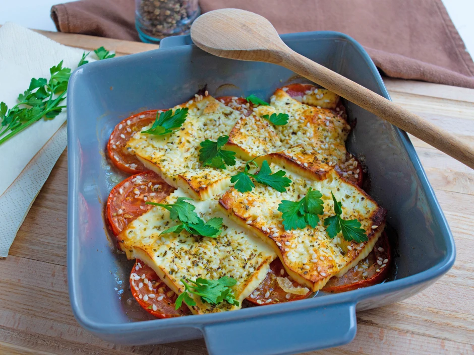 Feta mit Honig und Sesam