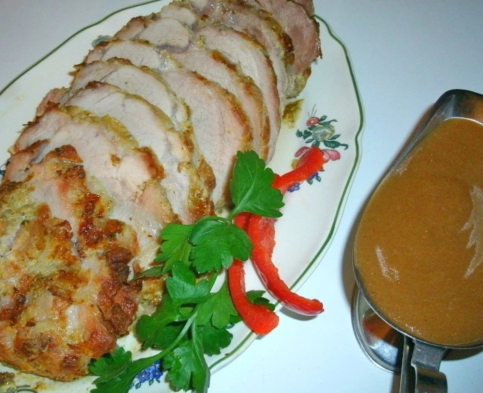 Senf-Salbei-Schweinsrollbraten