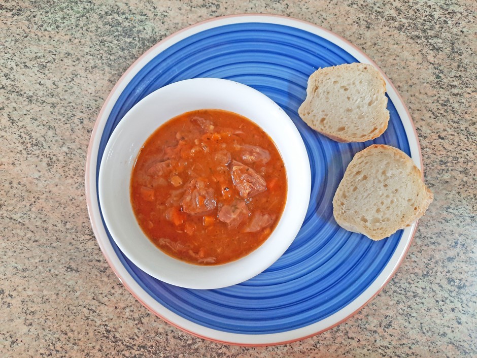 Hühnermägenragout aus dem Schnellkochtopf
