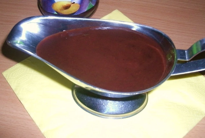 Pflaumenmus-So&szlig;e