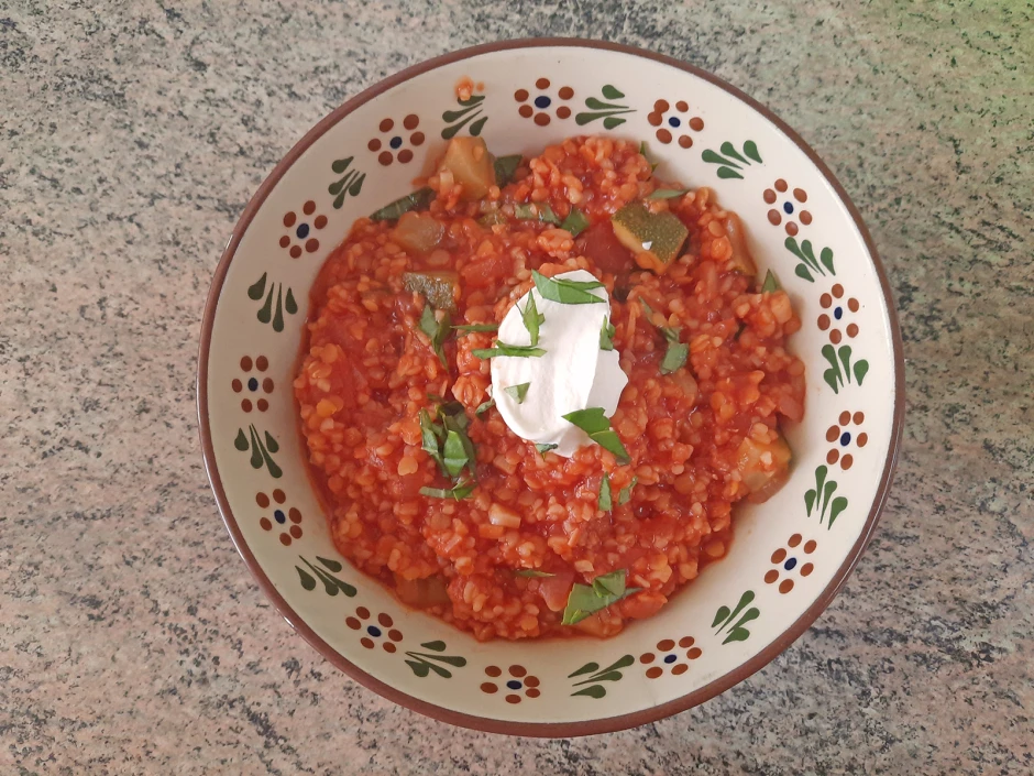 Linsen-Bulgur-Pfanne
